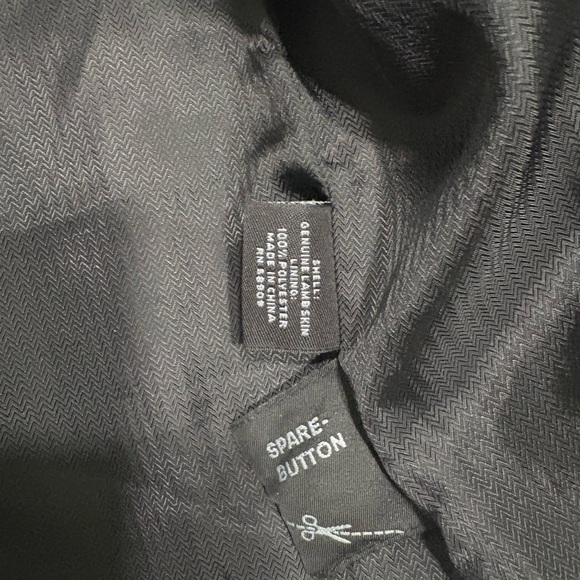 Roundtree & Yorke Black Leather Trench Coat - Picture 7 of 10